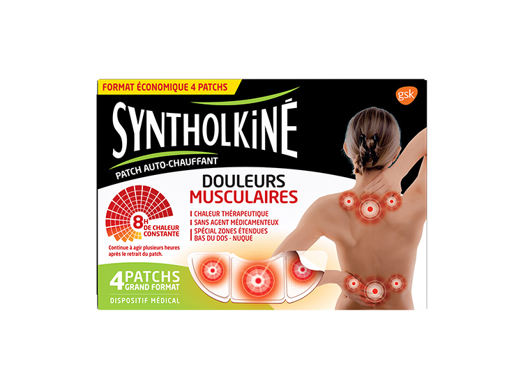 Syntholkiné Patch chauffant grand format - x4