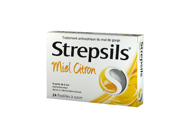 Strepsils Miel Citron - 24 Pastilles à sucer