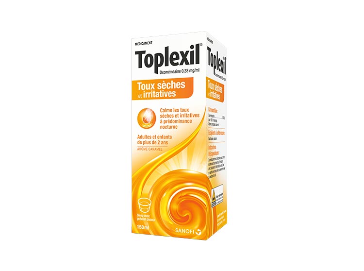 Toplexil sirop Oxomémazine 0,33 mg/ml - 150ml