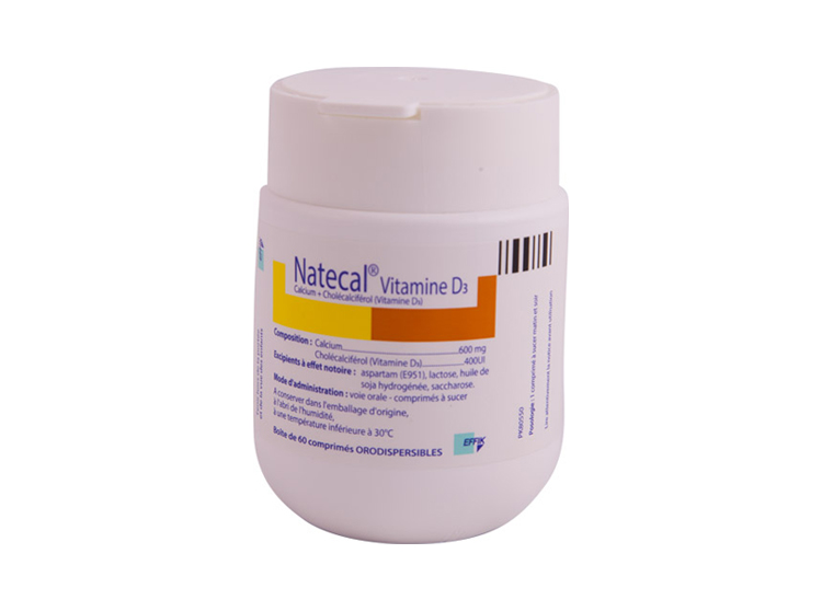 Effik Natecal vitamine D3 600mg:/400 UI - 60 comprimés