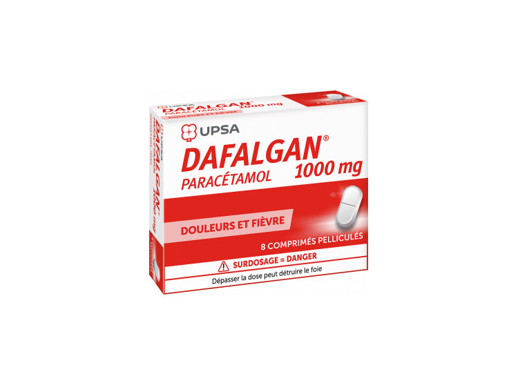 UPSA Dafalgan 1000mg - 8 Comprimés pelliculés