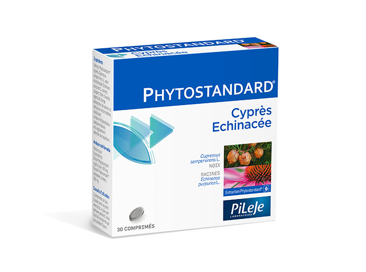 Pileje Phytostandard Cyprès-Echinacée - 30 comprimés