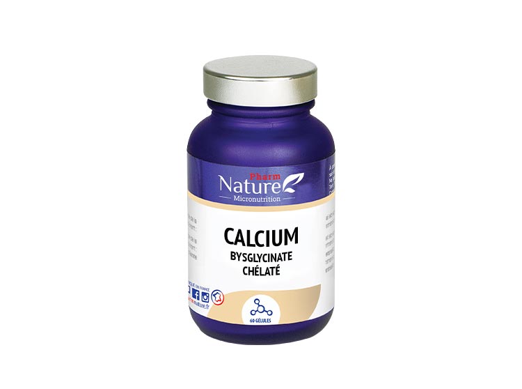 Pharm Nature Micronutrition Calcium bisglycinate chélaté - 60 Gélules