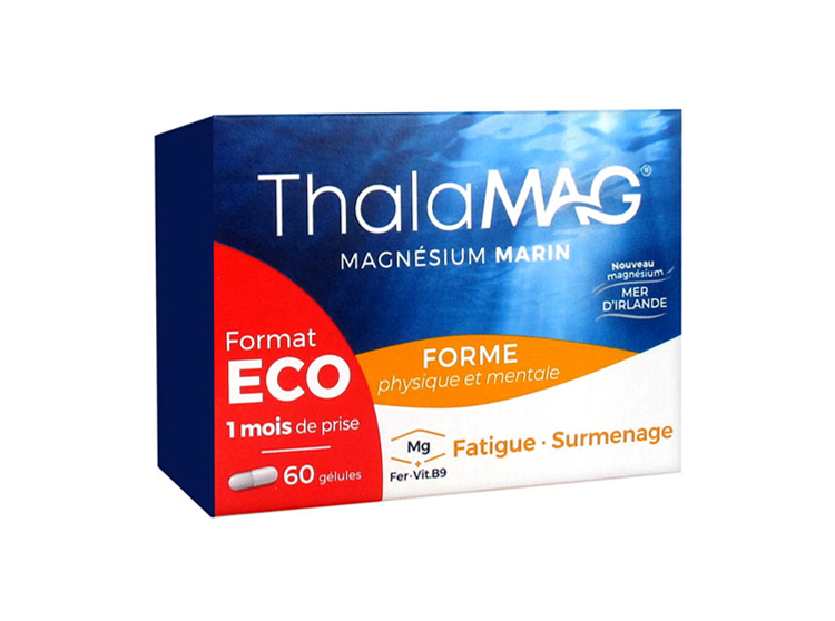Thalamag Magnésium marin forme physique et mentale - 60 gélules