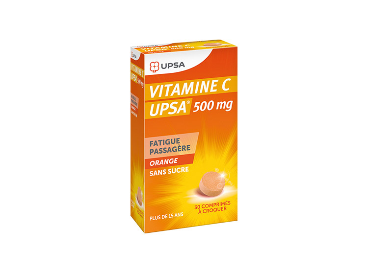 UPSA Vitamine C 500mg - 30 comprimés à croquer