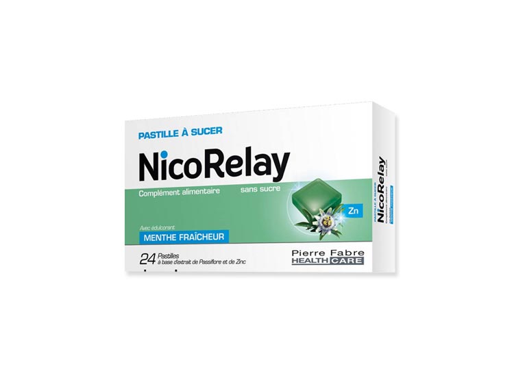 Nicorelay Nervosité et stress Menthe fraîcheur - 24 pastilles